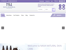 Tablet Screenshot of navanaturalskincare.com